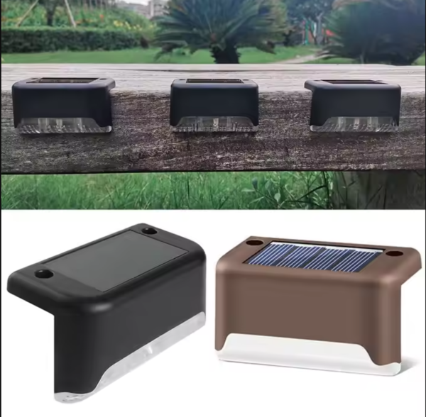 Luces Led Solares para  Escalones y Barandas -  Iluminación exterior - Pack x 4 - Imagen 6