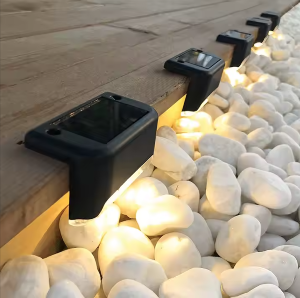 Luces Led Solares para  Escalones y Barandas -  Iluminación exterior - Pack x 4 - Imagen 4