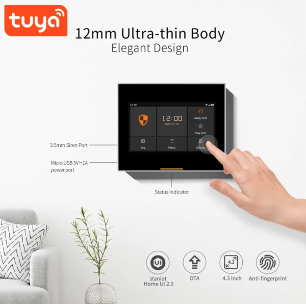 Elike H502 - Kit Alarma Wifi Premium 2G/WIFI - Tuya App - Imagen 4