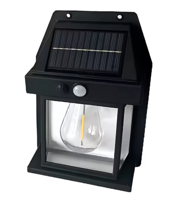 Farol Solar Pared Multifunción Led-modelo Bombilla Clásico - Imagen 2