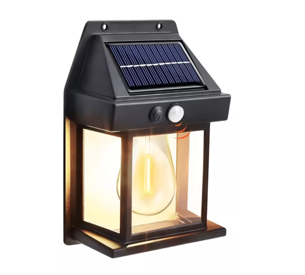 Farol Solar Pared Multifunción Led-modelo Bombilla Clásico
