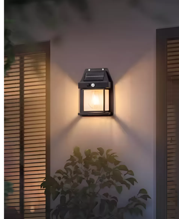 Farol Solar Pared Multifunción Led-modelo Bombilla Clásico - Imagen 4