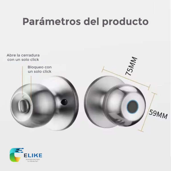 Cerradura inteligente Elike Chicago Tuya App - Imagen 8