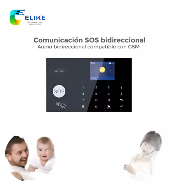 Elike G30 Kit Alarma Wifi / GSM sin abono - aplicación Tuya - Imagen 3