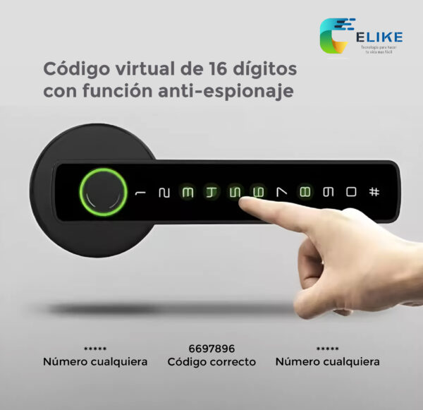 Cerradura inteligente Elike Miami Bluetooth Tuya - Imagen 3