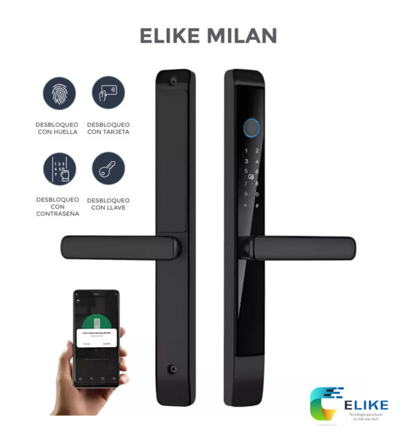 Cerradura inteligente Elike Milan Slim