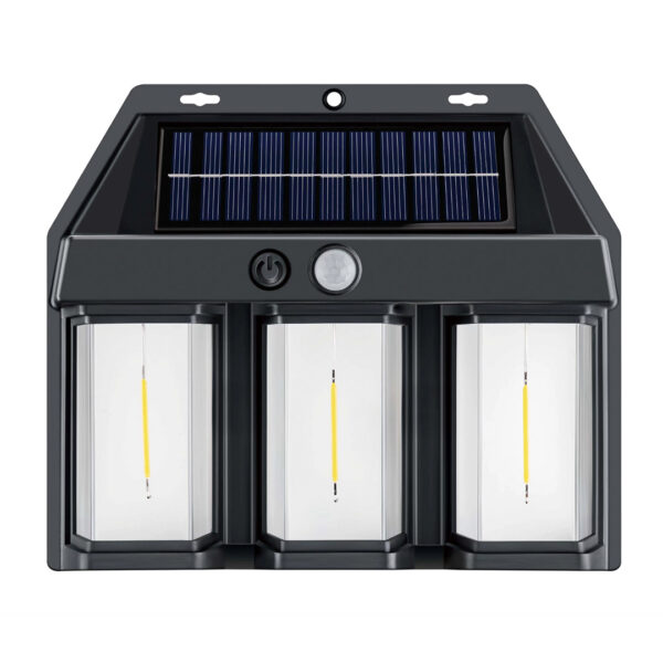 Farol Solar Pared Multifunción 3 Leds Modelo Filamento