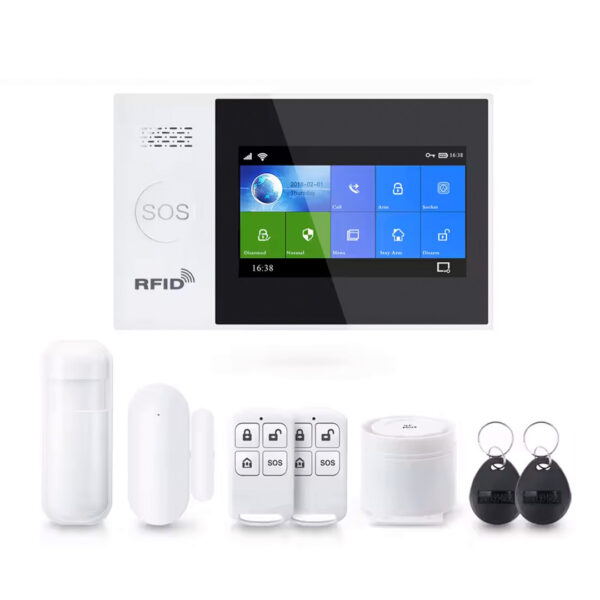 Elike WG107  Kit Alarma Wifi/GSM sin abono App Tuya - LCD Touch