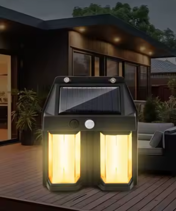 Farol Solar Pared multifunción 2 Leds modelo filamento - Imagen 2