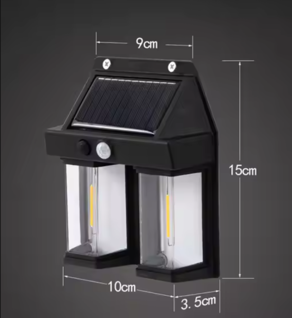 Farol Solar Pared multifunción 2 Leds modelo filamento - Imagen 3