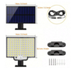 Reflector solar 106 Leds con 3 modos, control remoto y sensor movimiento - Imagen 6