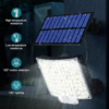 Reflector solar 106 Leds con 3 modos, control remoto y sensor movimiento - Imagen 3