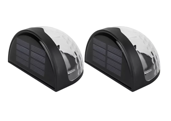 Aplique Led Luz Solar Pared  Exterior Casa/Patio - Pack x 2 - Imagen 2