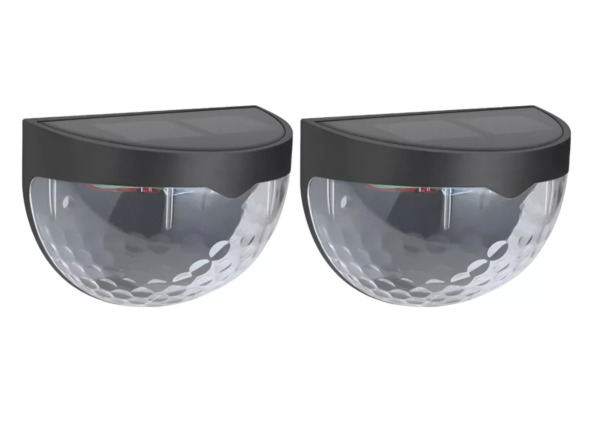 Aplique Led Luz Solar Pared  Exterior Casa/Patio - Pack x 2