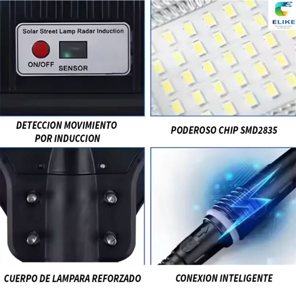 Luminaria Reflector 800W con sensor y ctrol remoto - 16.000lumenes - ELIKE 160