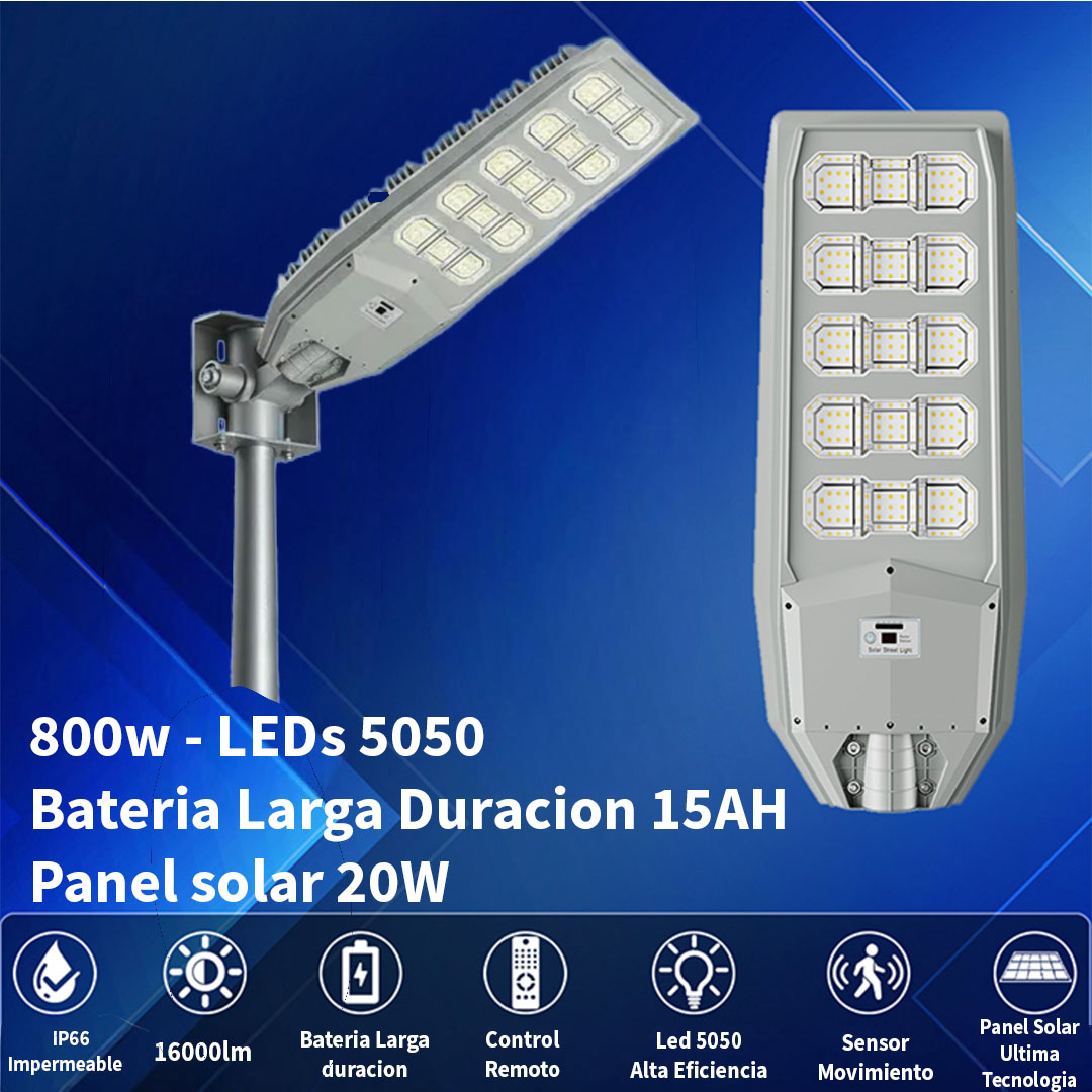 Luminaria Reflector 800W con sensor y ctrol remoto - 16.000lumenes - ELIKE 160