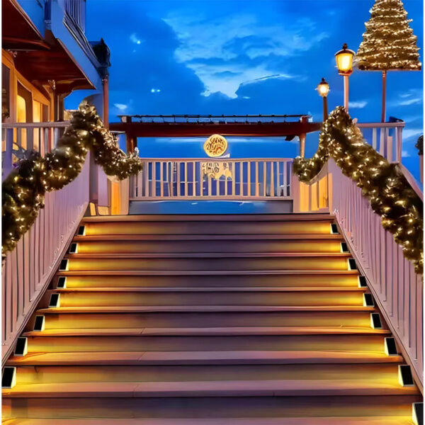 Aplique solar Led Escalones escaleras con sensor movimiento