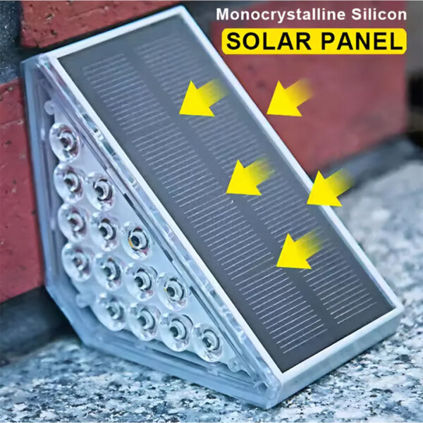 Aplique solar Led Escalones escaleras con sensor movimiento