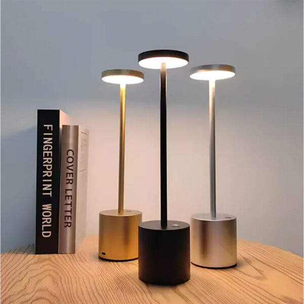 Lámpara de Mesa LED–Regulable-Aluminio–USB–Táctil-Recargable - Bruselas