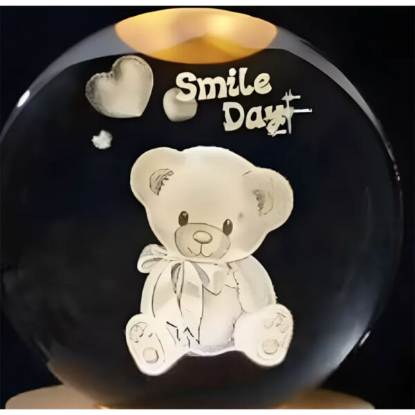Esfera Magica Cristal 3d Led Luz De Noche USB