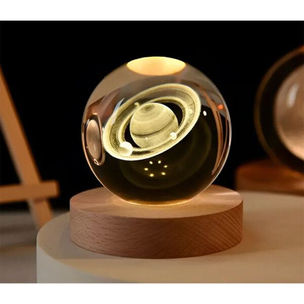 Esfera Magica Cristal 3d Led Luz De Noche USB