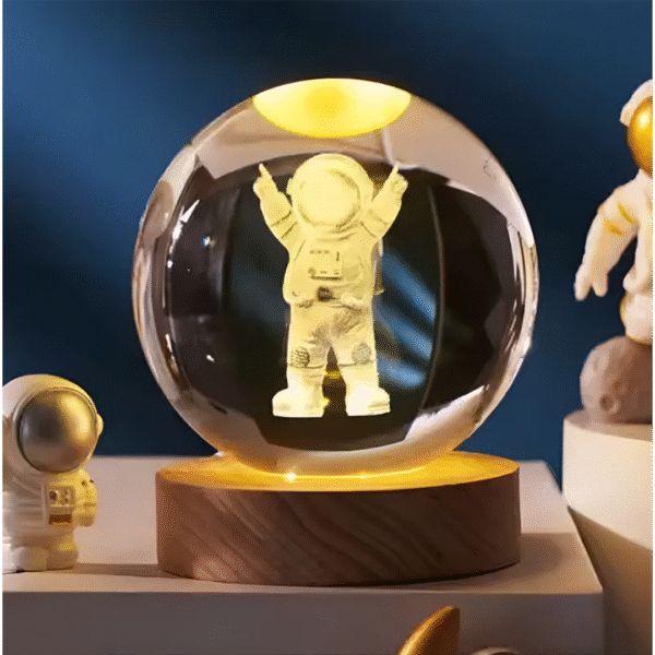 Esfera Magica Cristal 3d Led Luz De Noche USB