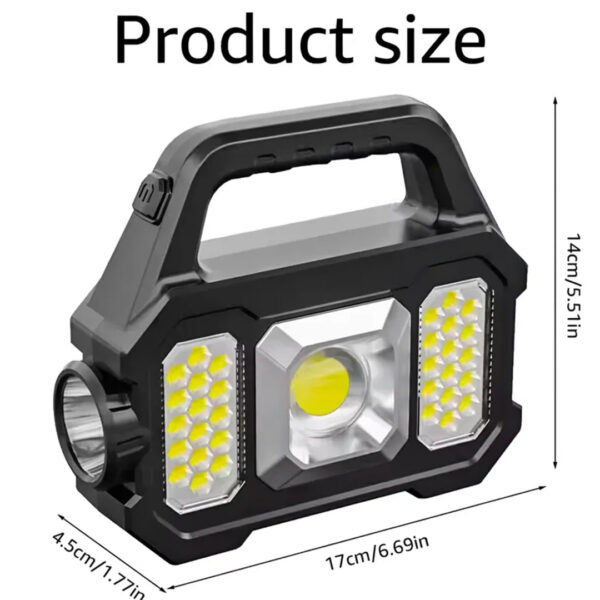 Reflector Linterna Led Recargable USB - Baliza - Powerbank
