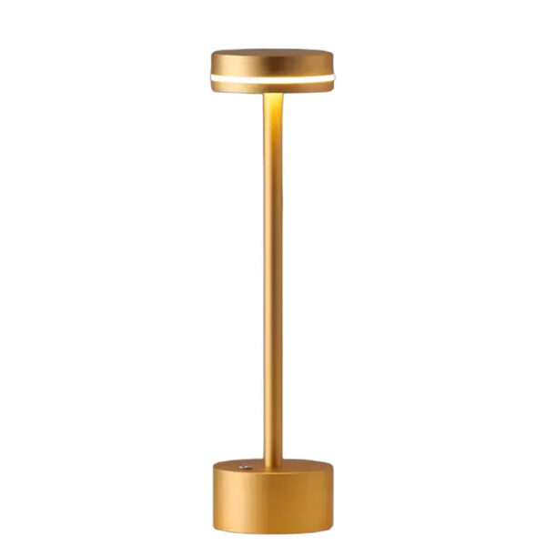 Lámpara de Mesa Escritorio LED–Regulable-Aluminio–USB–Táctil-Recargable Noruega Gold