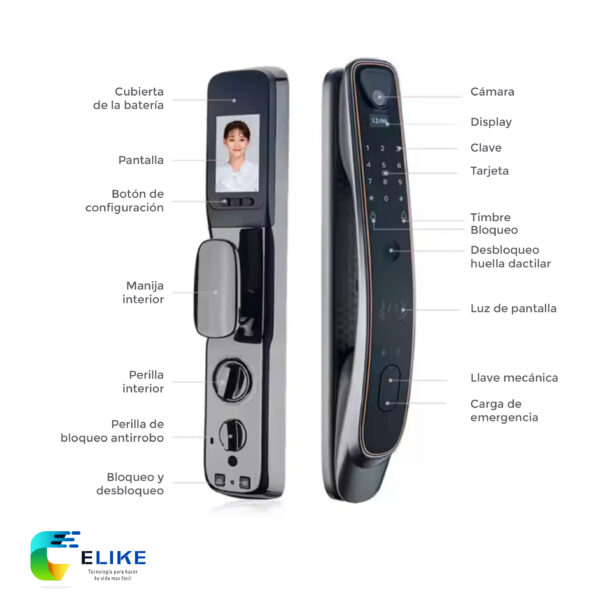 Cerradura inteligente Elike Dubai Extreme