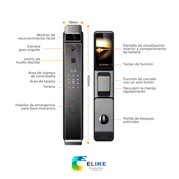 Cerradura inteligente Elike Londres Ultimate
