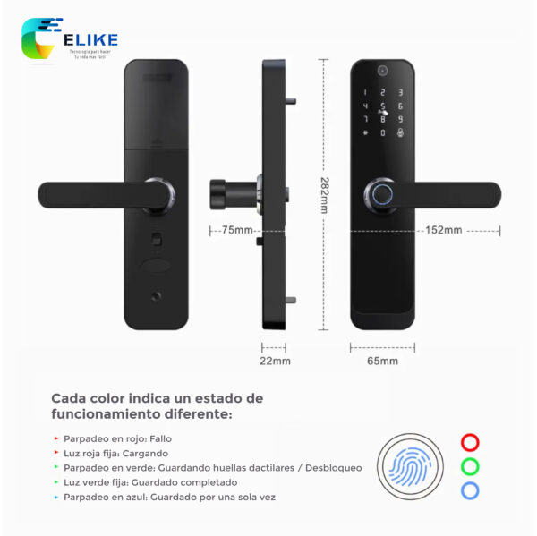 Cerradura Inteligente Multifunción - Elike Madrid