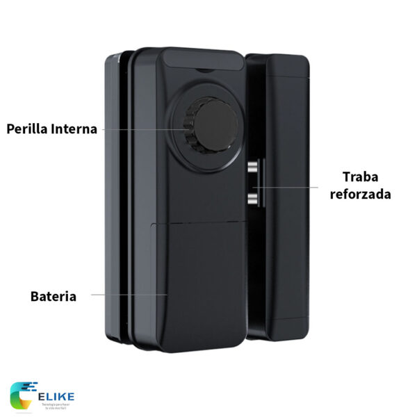 Cerradura inteligente Elike Berlin para puertas de Vidrio