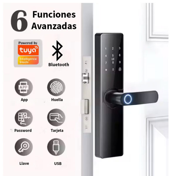 Cerradura Inteligente Boston Wifi con App Tuya o  Bluetooth con App Ttlock