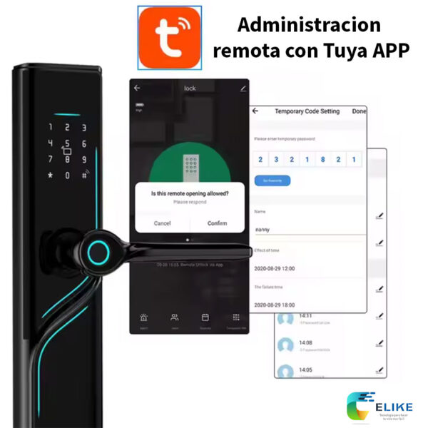 Cerradura Inteligente Elike Glasgow Wifi Tuya Impermeable