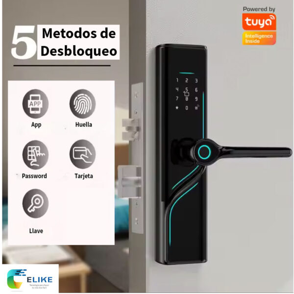 Cerradura Inteligente Elike Glasgow Wifi Tuya Impermeable
