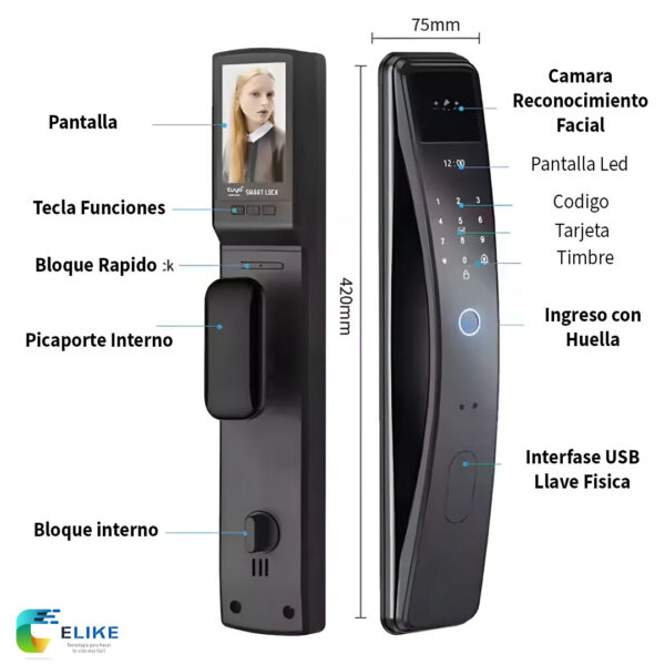 Cerradura inteligente Elike Roma