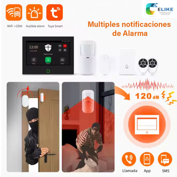 Elike H700 - Kit Alarma Wifi Premium 4G/WIFI - Tuya App