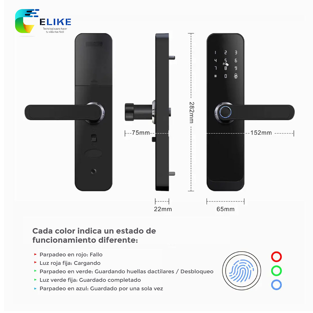 Cerradura Inteligente Multifunción - Elike Madrid
