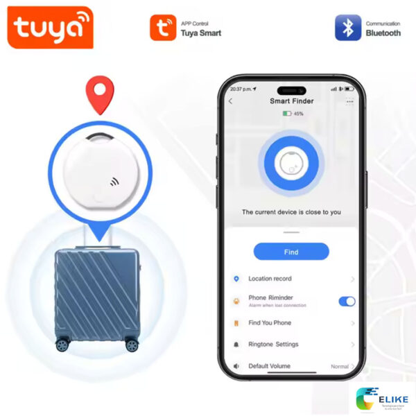 Mini Localizador Tag GPS Bluetooth App Tuya