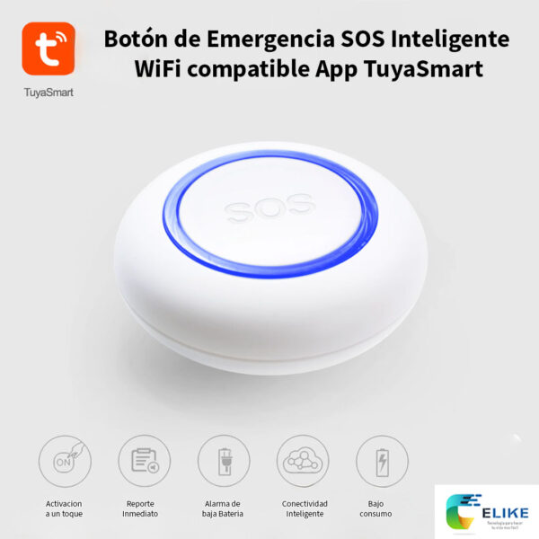 Boton Emergencia SOS Wifi Antipanico App Tuya