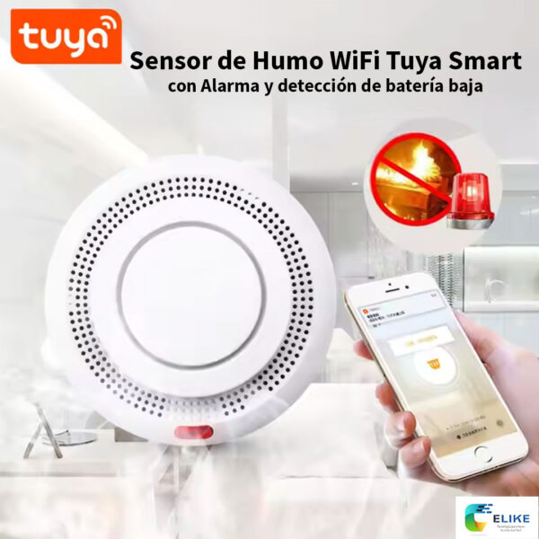 Detector de Humo WiFi Inteligente con Sirena