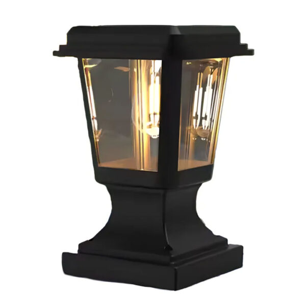 Farol Solar Led Calido - Poste / Baranda Cuadrado
