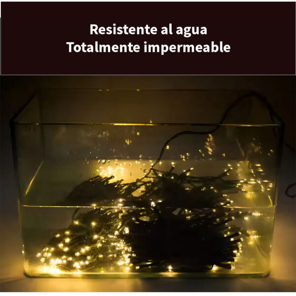 Guirnalda Solar LED 20mts – 200 Luces Bco Cálido