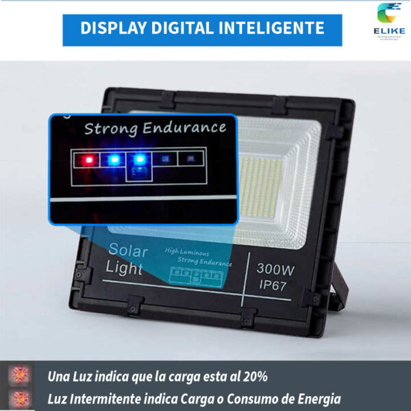 Reflector Solar LED 200W con Control Remoto - ELIKE200