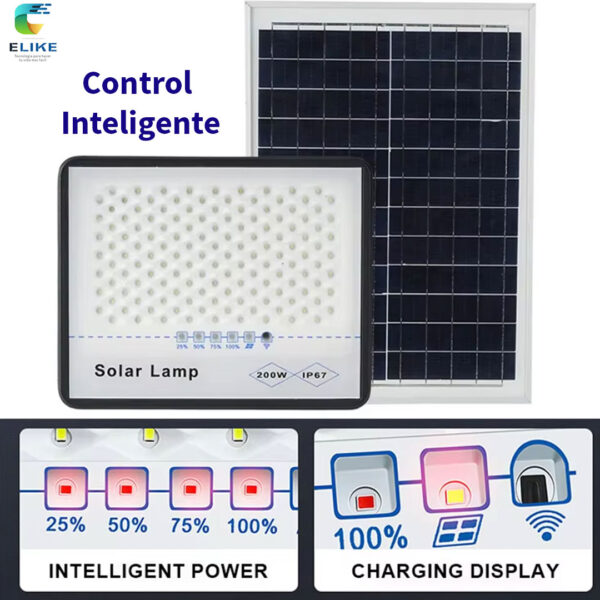 Reflector Solar Led 100w Con Control Remoto - Elike30