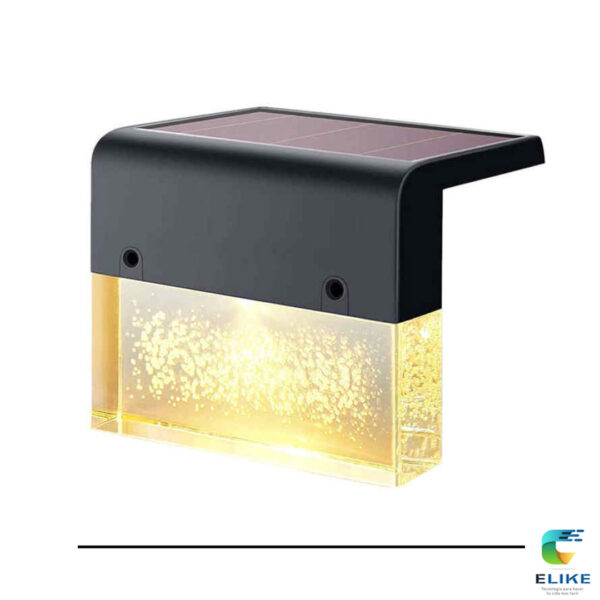 Luz solar LED exterior para jardín y escaleras.  Diseño Cristal - Pack x 2