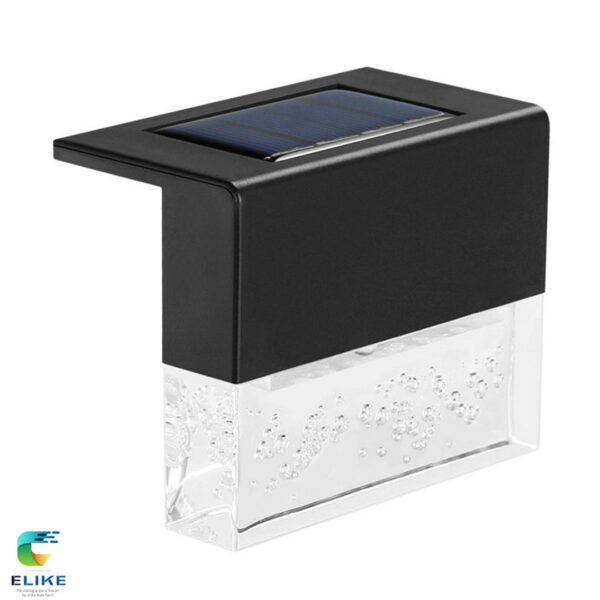Luz solar LED exterior para jardín y escaleras.  Diseño Cristal - Pack x 2